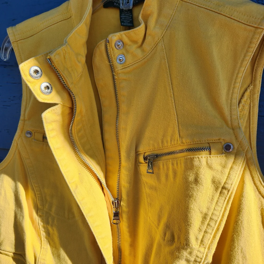 Ralph Lauren Yellow Women's Vest - Picture 3 of 8